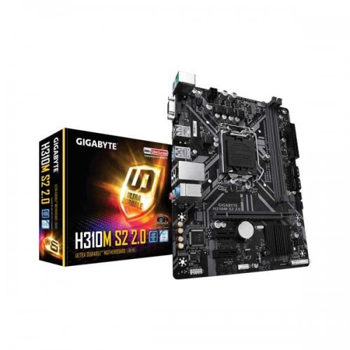 GIGABYTE H310M S2 2.0 LGA 1151 (300 SERIES) INTEL H310 HDMI SATA 6GB/S USB 3.1 MICRO ATX INTEL MOTHERBOARD